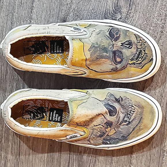 ~SOLD~VANS Limited Edition Van Gogh Skull Slip-on - Picture 4 of 4